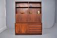 Midcentury rosewood wall unit produced by Dammand and rasmussen