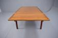 Vintage borge mogensen design coffee table with square top and drop leaves in walnut