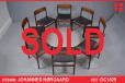 Johannes Norgaard design set of 8 vintage rosewood dining chairs - view 1