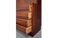 Vintage rosewood wall unit with drop front cabinet | Frands Borge - view 9