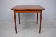 Vintage danish design dining table in rosewood with 2 sliding leaves for sale