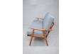 Refubished vintage 3 seat sofa in teak designed by Hans Wegner 