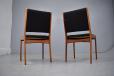 Set of high back dining chairs made by ULDUM MOBELFABRIK - JOHANNES ANDERSEN design