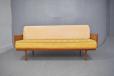 Midcentury teak and cane 3 seat sofa model 452 made 1957 by France & Daverkosen