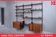 Poul Cadovius 3 bay CADO shelving system in roseewood - view 1