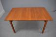 Solid teak extendable dining  table model 542 designed by Inger Klingenberg