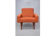 Midcentury Danish design armchair in new Breeze Fusion upholstery for sale