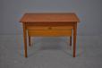 Vintage teak sewing table with lots of varied drawer storage for sale