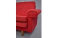 Vintage Click-Clack sofa bed in original red wool upholstery - view 10