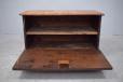 Antique oak chest with locking drop front - view 5