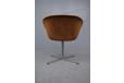 Vintage Pierre Poulin design 1967 model F8800 chair with brown velour upholstery for sale