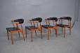 Set of vintage teak dining chairs model BA113 from Johannes Andersen 