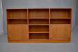 Midcentury Danish design teak wall unit with adjustable shelving for sale