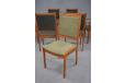 Vintage teak frame high back dining chair produced by danish cabinetmaker 1960s