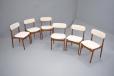 Set of 6 vintage teak dining chairs produced 1960s bt TSM Denmakr