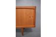 BRAMIN - vintage teak sideboard with sliding doors designed by Henry W Klein