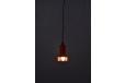 vintage red pendant light in red made by Danish lighting company