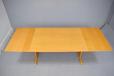 extending beech dining table with 2 drop leaves produced by gangso mobler