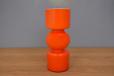 Vintage Orange glass vase inspired by 1970s Italian Craftsmanship  - view 3