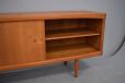 Long low midcentury sideboard in teak produced by BRAMIN