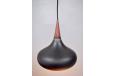 Jo Hammerborg design 'Orient' pendant light in rosewood and aluminium