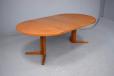 Vintage teak round dining table on pedestal legs | Vejle Mobelfabrik - view 6