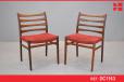 Vintage ladder back teak frame dining chair - view 1