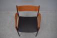 Teak frame carver armchair for use in the dining room or with a desk