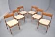 Set of 6 vintage teak dining chairs made in the 1980s - view 4