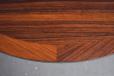 Oval pedistal-leg dining table in vintage rosewood - view 11