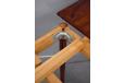 Vintage rosewood square-top dining table with 2 hidden leaves - view 10