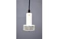 Vintage white pendant light with 4 diffuser collar