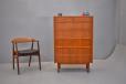 A Sizeable teak chest of drawers offering lots of stoage