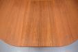 Danish Cabinetmaker made oval dining table in vintage teak