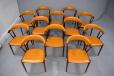 Set of 12 vintage rosewod dining chairs model BA113 from Johannes Andersen 