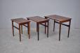 Set of 3 nesting tables in vintage rosewood | Jakob Brink design - view 4