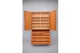 Midcentury teak cabinet with 6 drawers and interior shelving designed by Hans Wegner