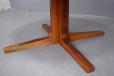 Oval pedistal-leg dining table in vintage rosewood - view 10