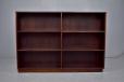 Double fronted bookcase in vintage rosewood made by Danish cabinetmaker