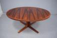 vintage rosewood oval top pedistal leg dining table for sale