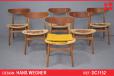 Hans J Wegner design CH30 dining chairs - Vintage oak  - view 1