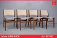 Set of 4 vintage dining chairs designed by Erik Buch | Model 38 - view 1