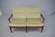 1975 design 2 seat beech frame sofa produced by  Farstrup Mobelfabrik