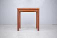 glass topped rosewood console table produced by Laerkereden Mobelfabrik