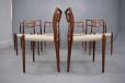 Set of 8 Niels Moller model 79 Dining chairs in rosewood | Exclusive woven seats - view 6