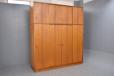 Vintage midcentury teak 4 door wardrobe produced in the 1950s 