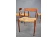 model 75 dining chairs in teak for sale