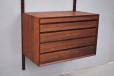 1965 design individual CADO cabinet in rosewood with 4 drawers