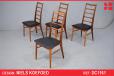 Niels Koefoed high back teak dining chairs model LIS | Set of 4 - view 1