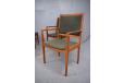 vintage set of teak dining chairs for reupholstery